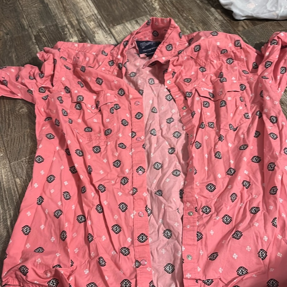 Pink Wrangler Pearl Snap